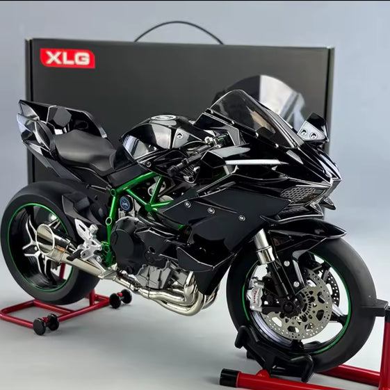 Die Cast Motorcycle 1:6 Scale for Kawasaki H2R Motorcycles Alloy Racing Motorcycle Model Power Toy Motorcycles Collection Kawasaki