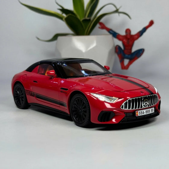 1:24 mercedes SL63 Diecast Alloy model car light and sound