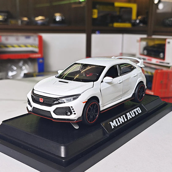 1:32 honda civic typR diecast alloy model light and sound with stand