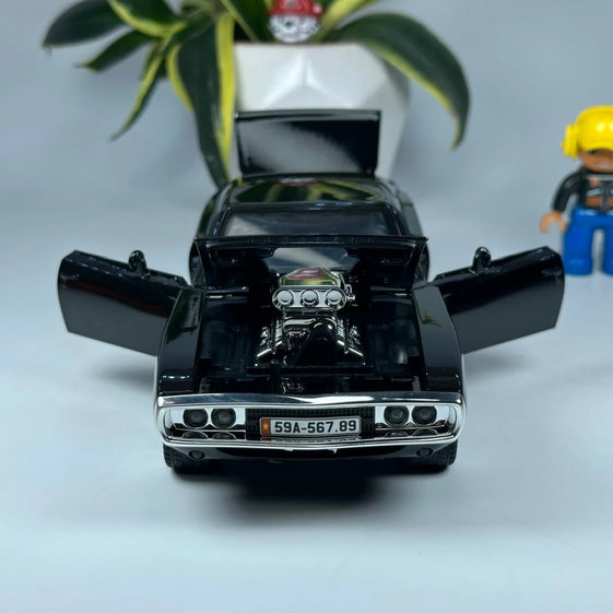 1:24 dodge charger 1970 Diecast alloy metal car light sound