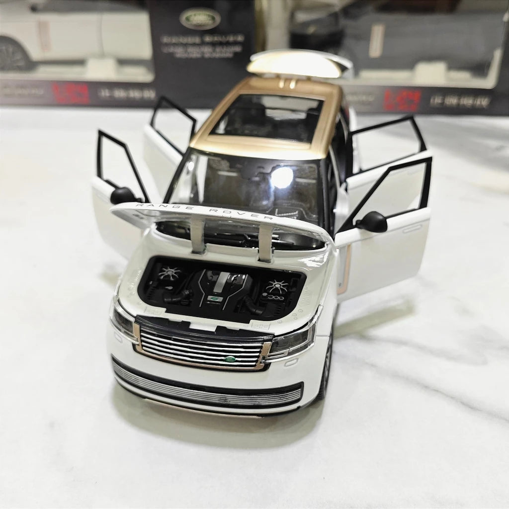 1:24 Land Rover SV2022 Model Car Toy Sound Light Miniature Models Shock Absorption Off Road Vehicles