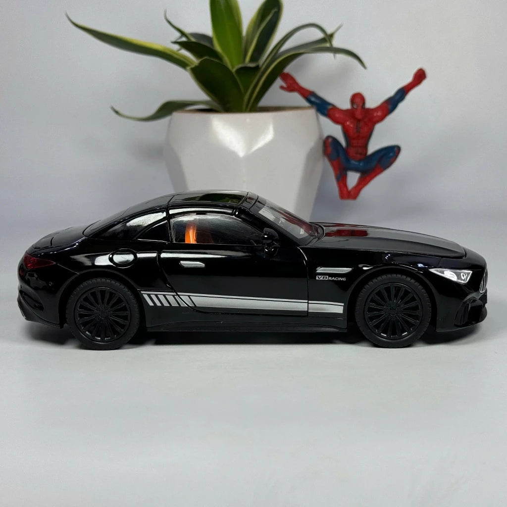 1:24 mercedes SL63 Diecast Alloy model car light and sound