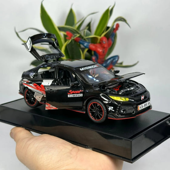 1:32 honda civic typR diecast alloy model door Openable light and sound