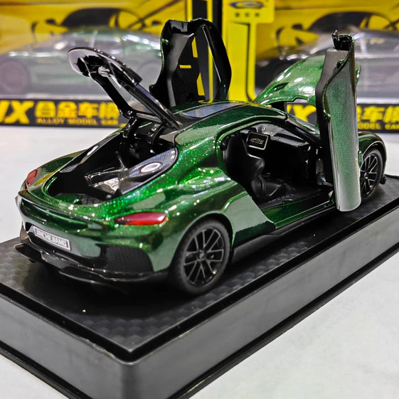 1:32 Gemera GT Super Sports Car Alloy Diecast Model Sound & Light Pull Back Toy Collection Of Hobby Decorative