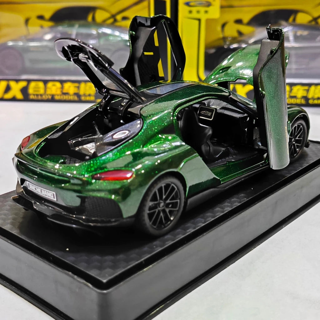 1:32 Gemera GT Super Sports Car Alloy Diecast Model Sound & Light Pull Back Toy Collection Of Hobby Decorative