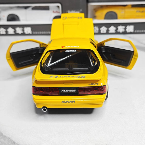1:24 mazda RX7 diecast alloy model car light and sound
