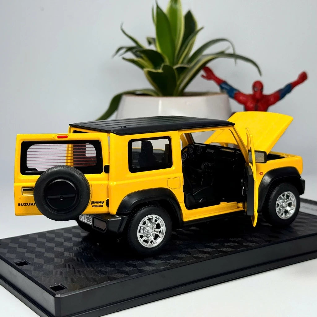 1:24 suzuki Jimny off road SUV Alloy Diecast Model Vehicle Light & sound Display Hobby