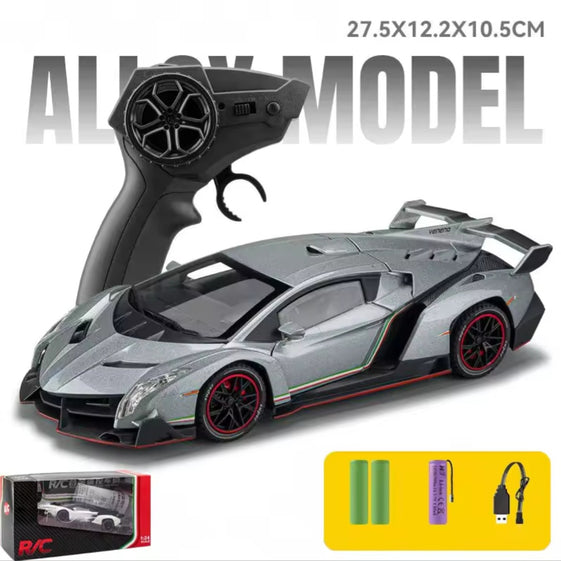 1:24 RC Diecast alloy model with remote control all door Openable light song multiple model