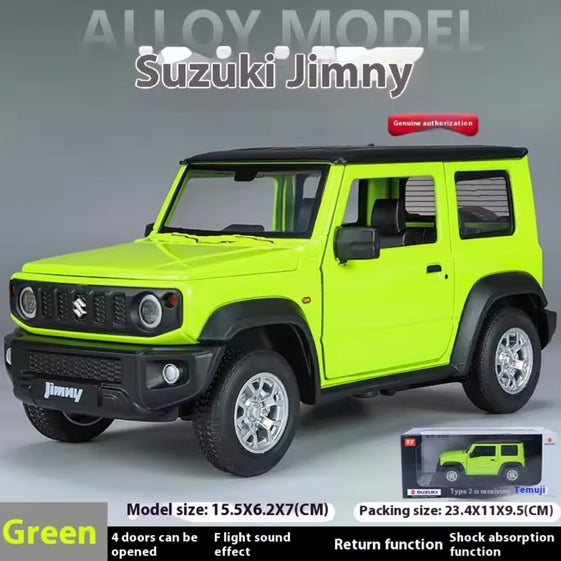 1:24 suzuki Jimny off road SUV Alloy Diecast Model Vehicle Light & sound Display Hobby