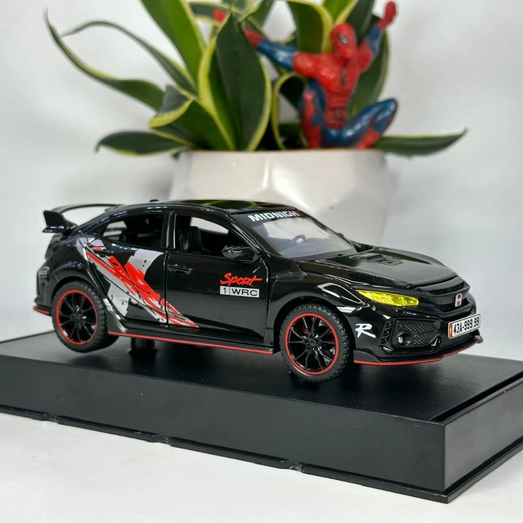 1:32 honda civic typR diecast alloy model door Openable light and sound