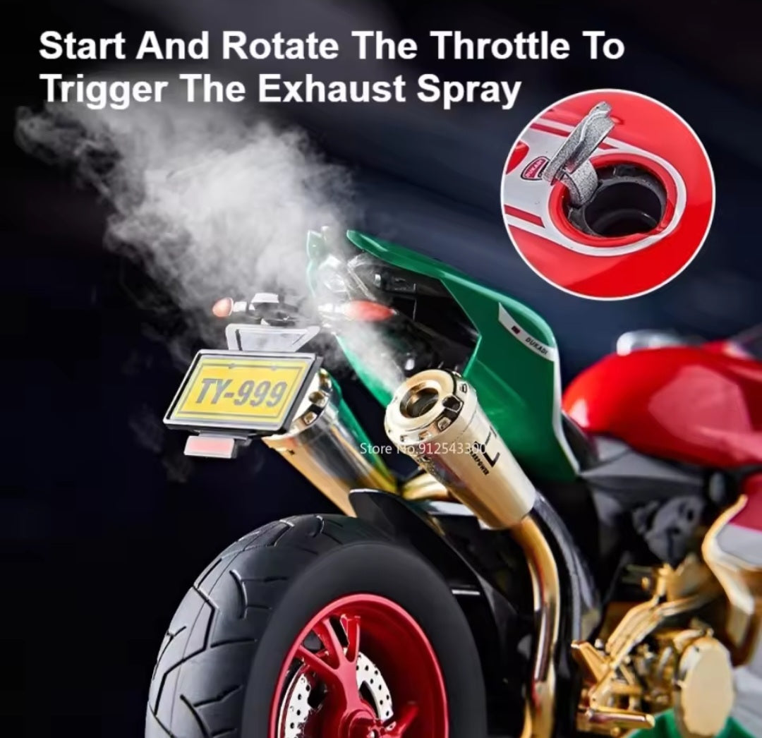 Key Start 1:9 1199 Panigale Alloy Racing Motorcycle Model Diecast Track Sports Motorcycle Model Sound Light With Spray Kids Toys