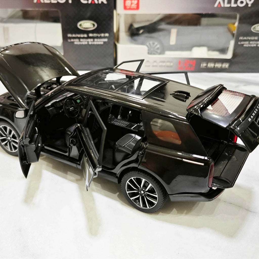 1:24 Land Rover SV2022 Model Car Toy Sound Light Miniature Models Shock Absorption Off Road Vehicles