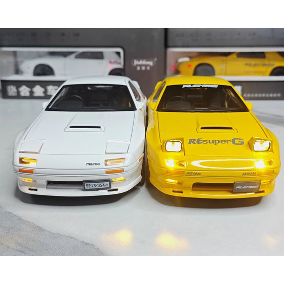 1:24 mazda RX7 diecast alloy model car light and sound