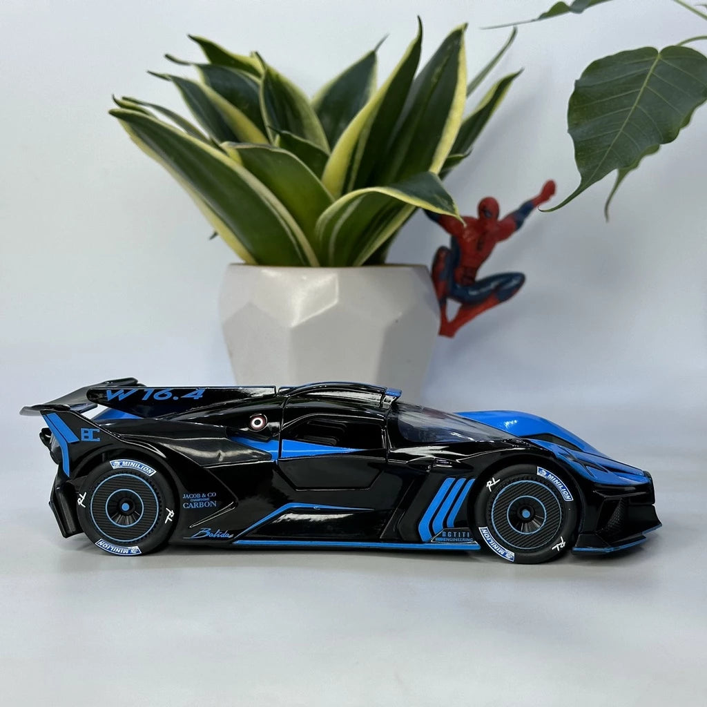 1:24 𝐁𝐮𝐠𝐚𝐭𝐭𝐢 𝐁𝐨𝐥𝐢𝐝𝐞 diecast alloy model car light and sound