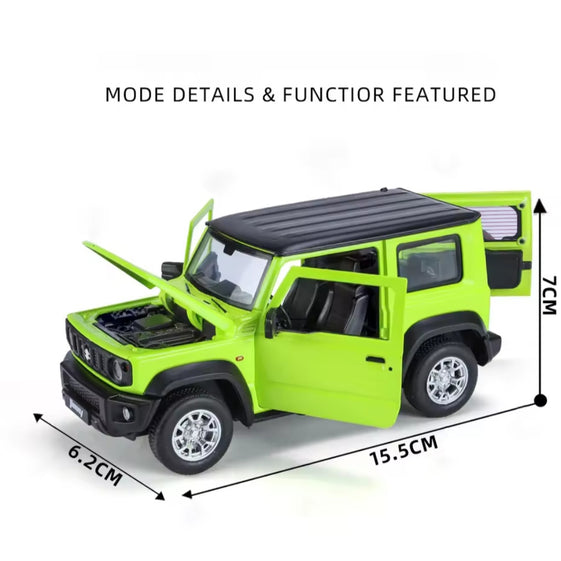 1:24 suzuki Jimny off road SUV Alloy Diecast Model Vehicle Light & sound Display Hobby