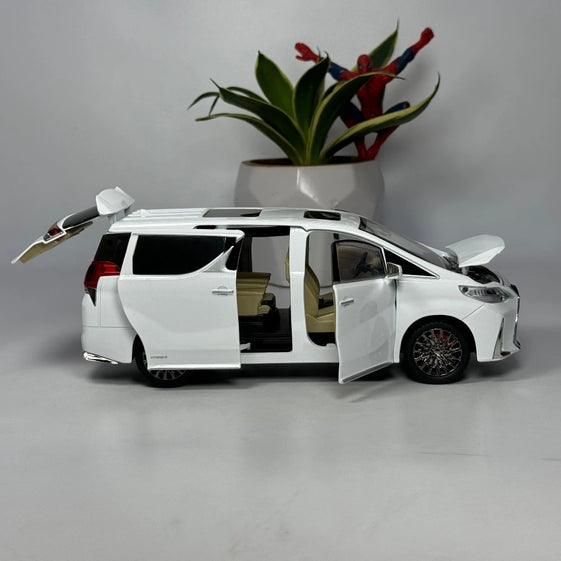1:24 Lexus LM300 remote key MPV Alloy Car Model Diecast sound light