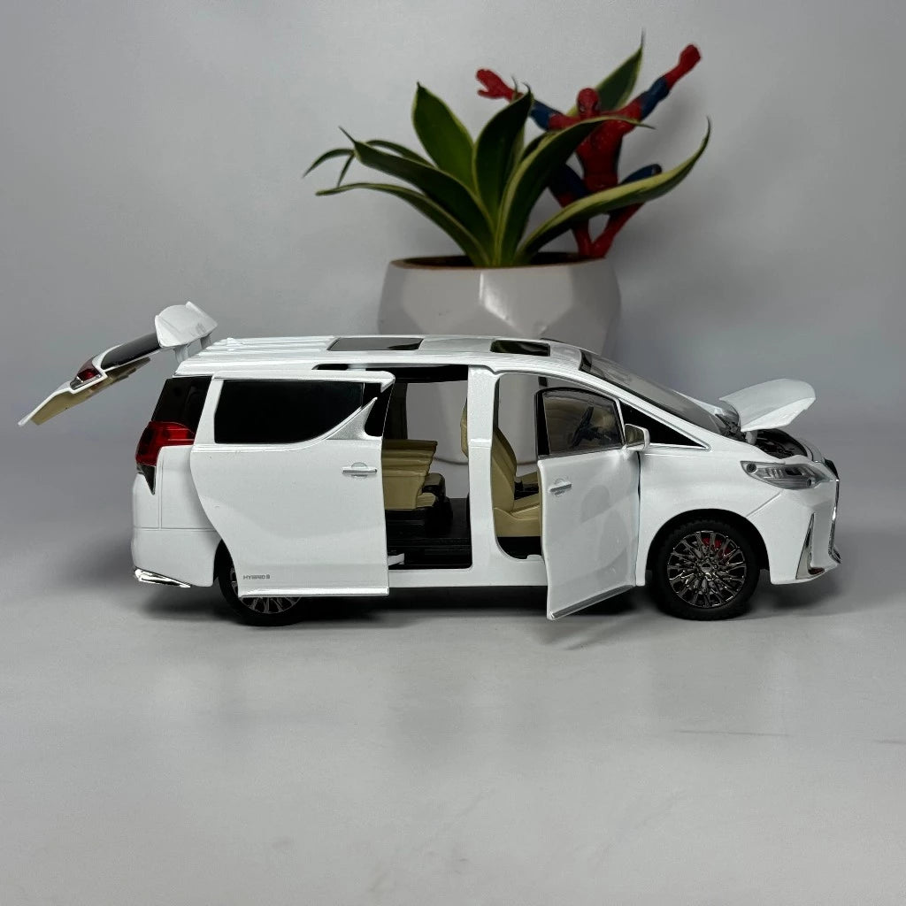 1:24 Lexus LM300 remote key MPV Alloy Car Model Diecast sound light