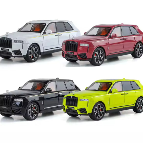 1:24 Rolls Royce Cullinan alloy fashionable sedan model car ornament steering shock