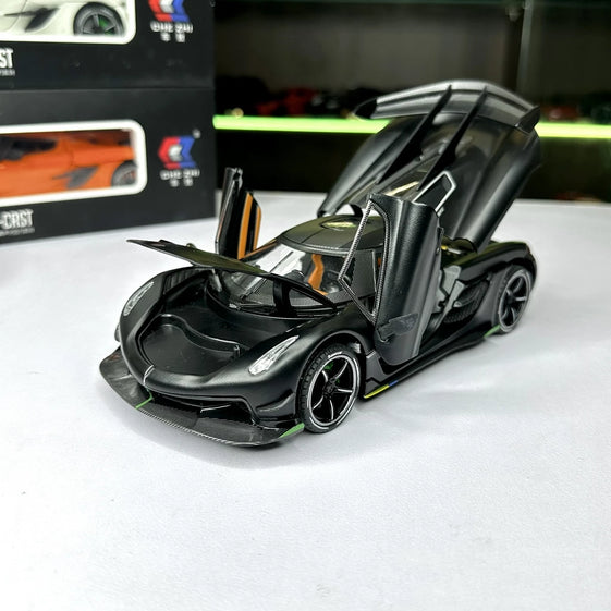 1:24 Diecast  Jesko alloy car model light and sound