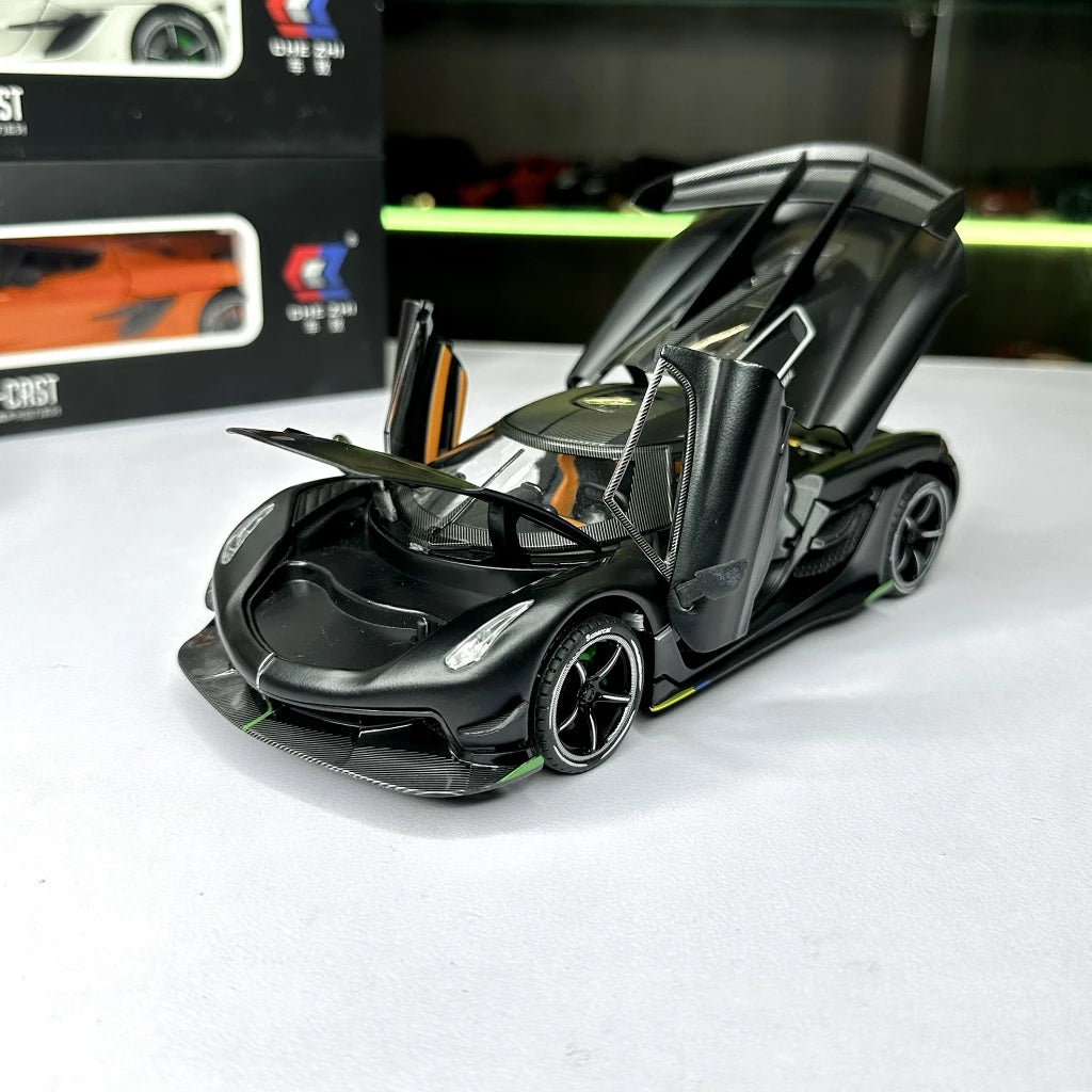 1:24 Diecast  Jesko alloy car model light and sound