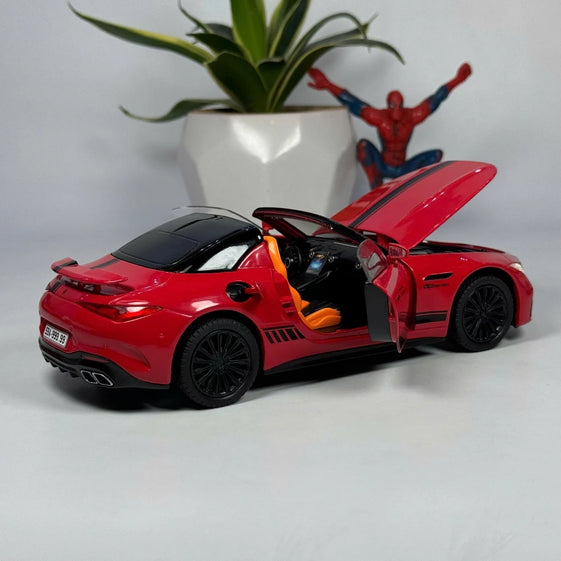 1:24 mercedes SL63 Diecast Alloy model car light and sound