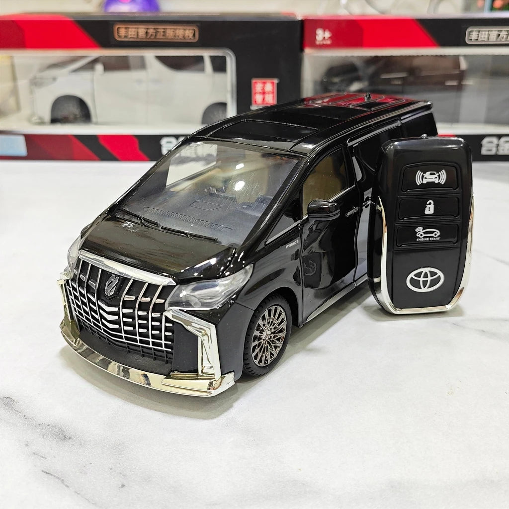 1:24 Toyota Alphard Key Control Alloy Model Car Toy Diecasts Metal Casting Sound and Light Car Toys For Children Vehicle