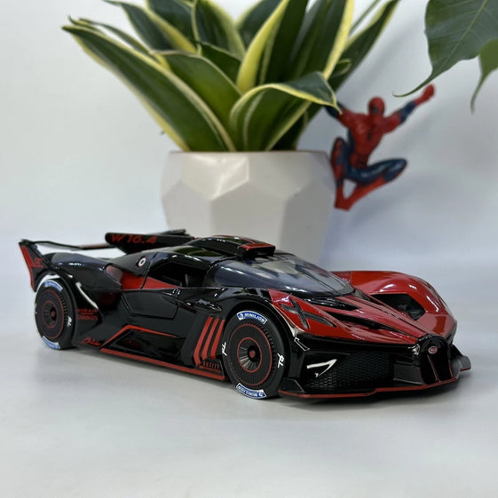 1:24 𝐁𝐮𝐠𝐚𝐭𝐭𝐢 𝐁𝐨𝐥𝐢𝐝𝐞 diecast alloy model car light and sound