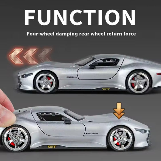 1:32 Mercedes Benz AMG Vision GT Supercar Alloy Metal Diecast Car Model Sound & Light Simulation Collectibles Gift 