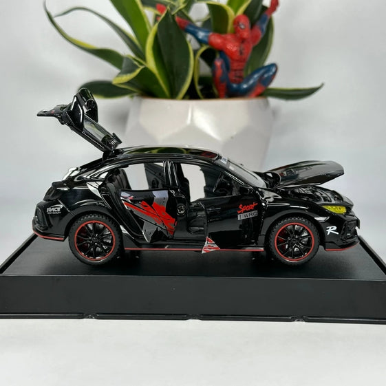 1:32 honda civic typR diecast alloy model door Openable light and sound