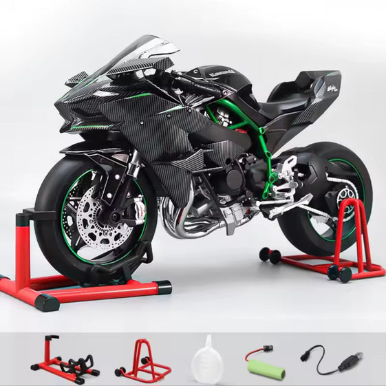 Die Cast Motorcycle 1:6 Scale for Kawasaki H2R Motorcycles Alloy Racing Motorcycle Model Power Toy Motorcycles Collection Kawasaki