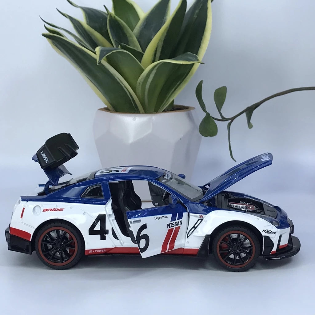 1:18 Pagani Huayra Dinastia Racing Car Model Toy Sound & Light Shock Absorption Metal Diecast Vehicles Collection Boy Toys Gifts