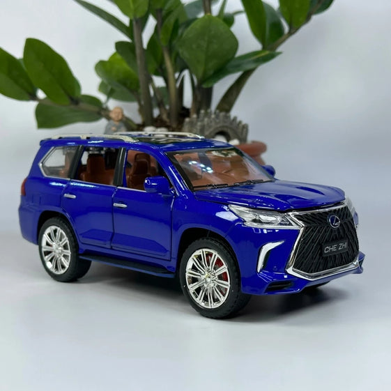1:24 Diecast Lexus LX570 alloy model car light and sound