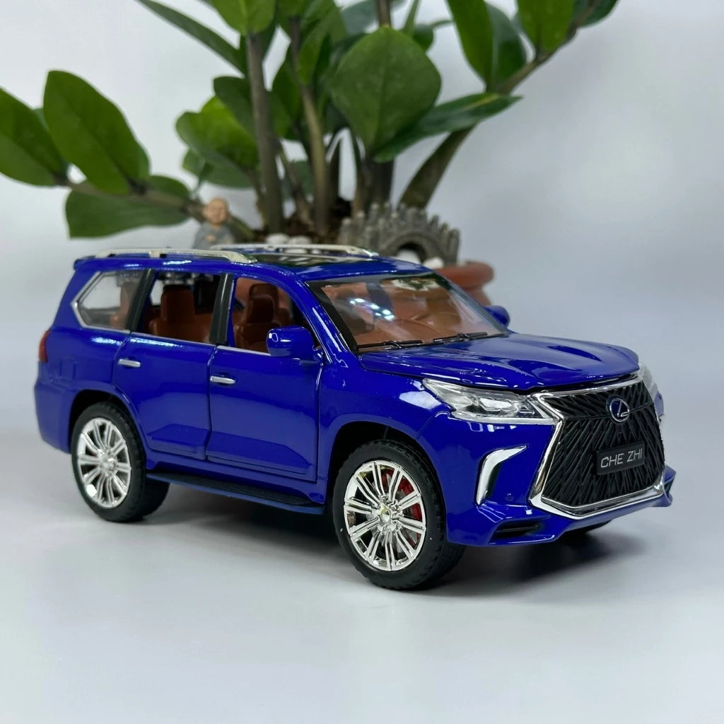 1:24 Diecast Lexus LX570 alloy model car light and sound