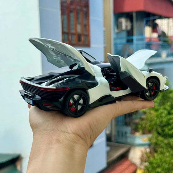 1:22 Ferrari Daytona SP3 Double Horses model with lights and sound, full glass