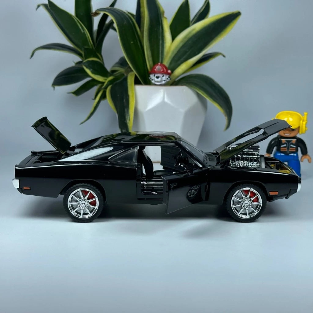 1:24 dodge charger 1970 Diecast alloy metal car light sound