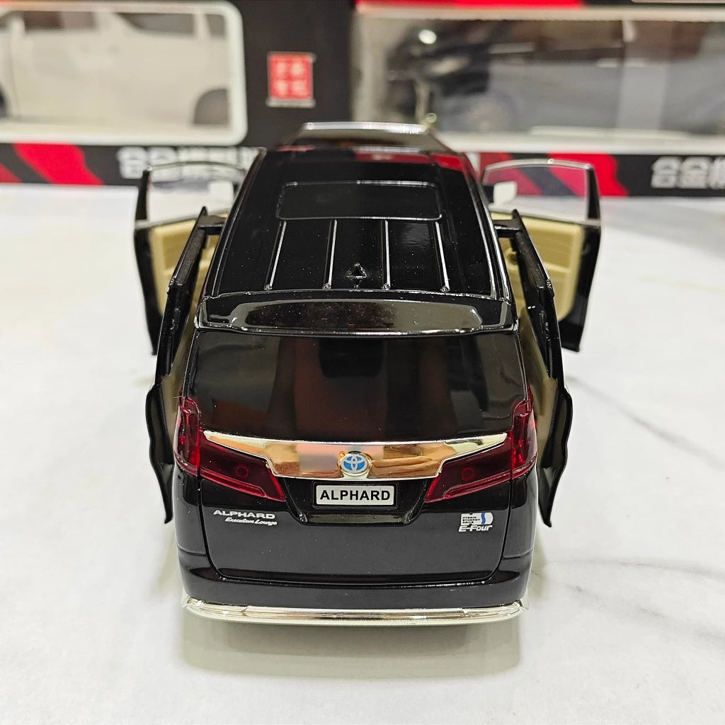 1:24 Toyota Alphard Key Control Alloy Model Car Toy Diecasts Metal Casting Sound and Light Car Toys For Children Vehicle