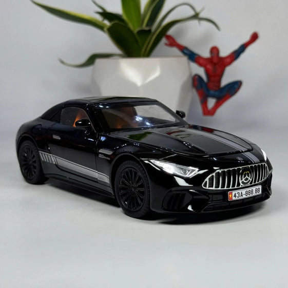 1:24 mercedes SL63 Diecast Alloy model car light and sound