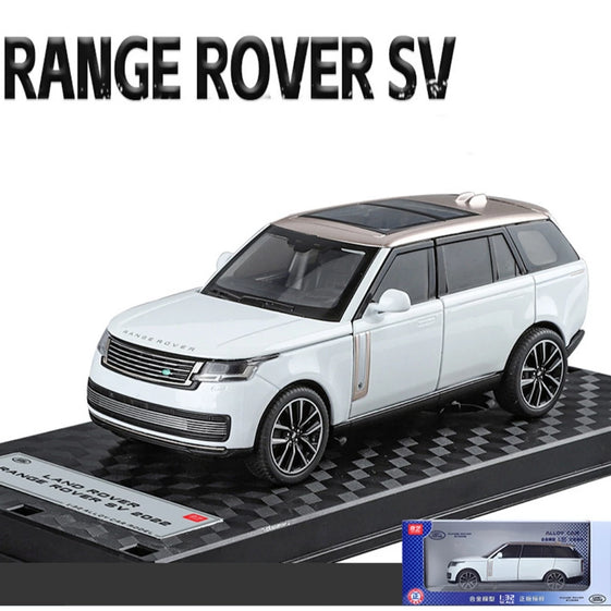 1:32 Land Rover Range Rover 2022 Diecast Alloy car model light & sound with stand