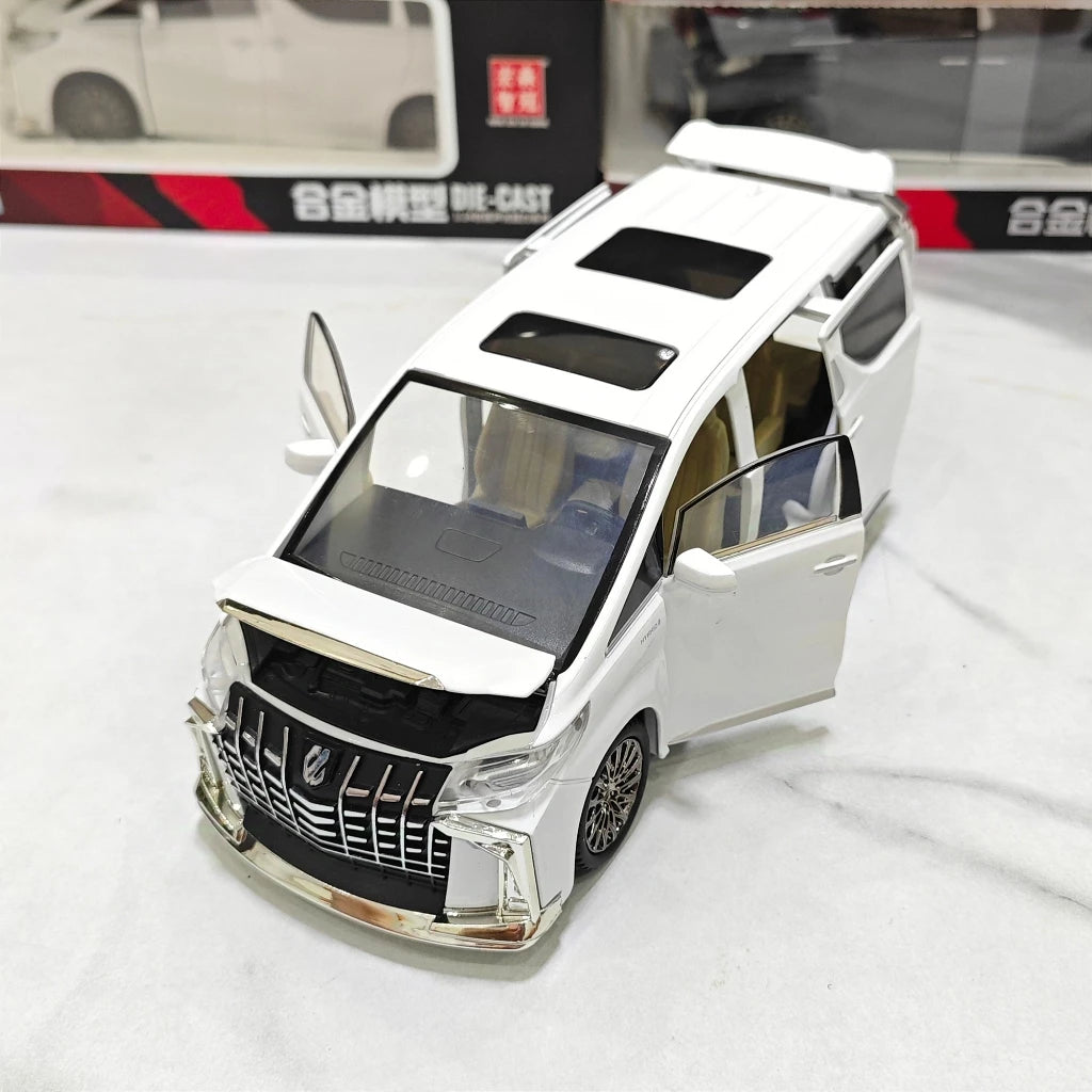1:24 Toyota Alphard Key Control Alloy Model Car Toy Diecasts Metal Casting Sound and Light Car Toys For Children Vehicle