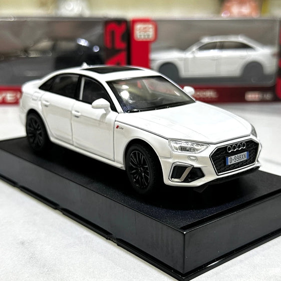 1:32 Audi A4 diecast alloy model with stand light and sound