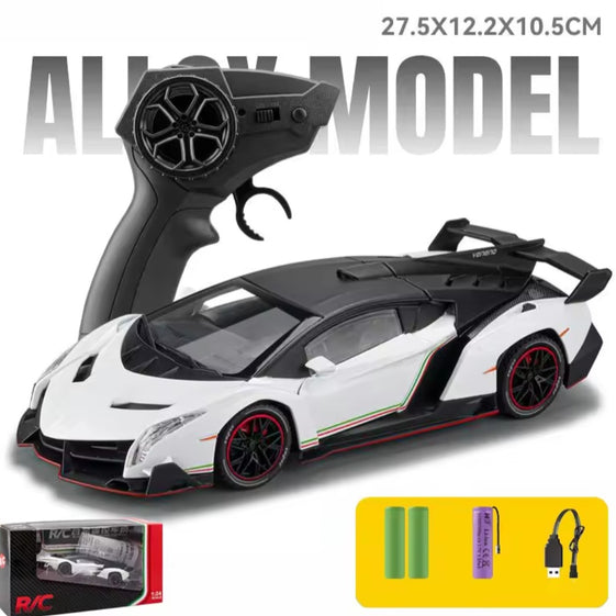 1:24 RC Diecast alloy model with remote control all door Openable light song multiple model