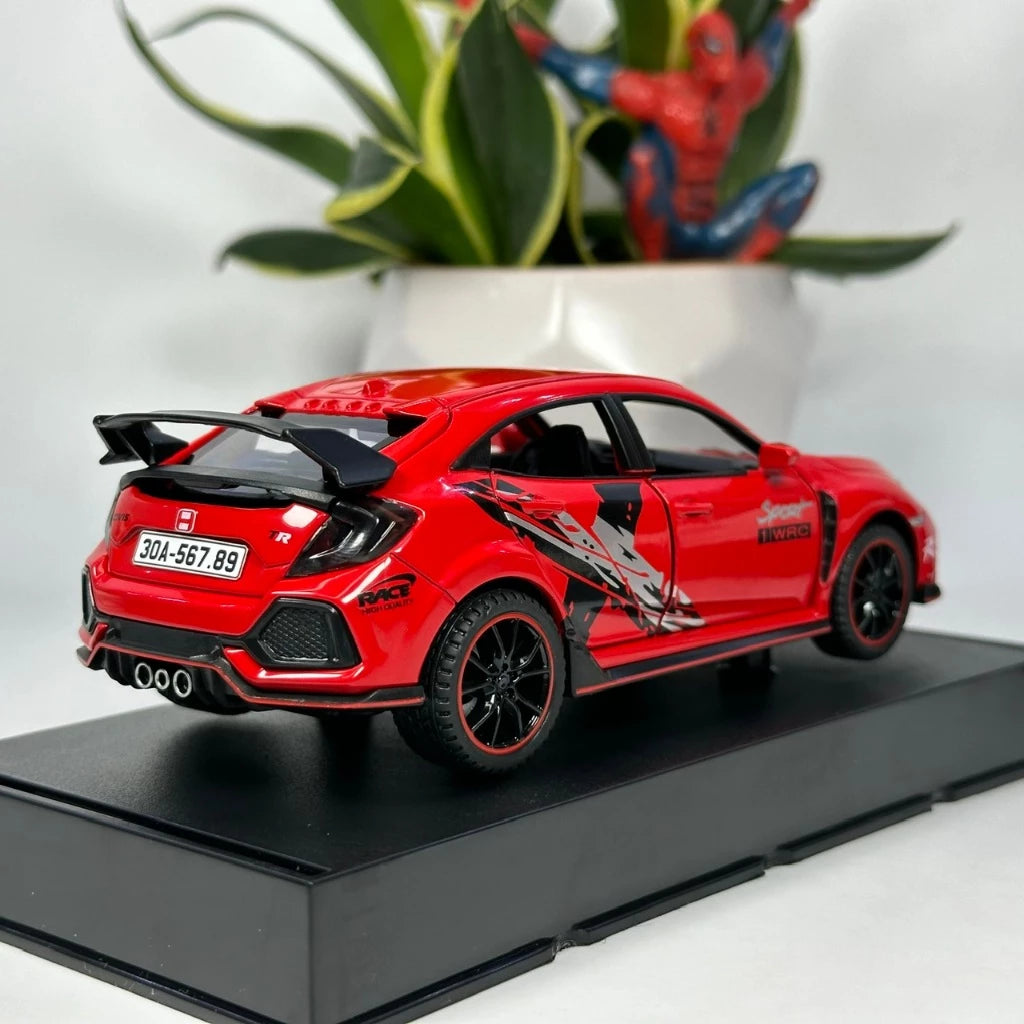 1:32 honda civic typR diecast alloy model door Openable light and sound