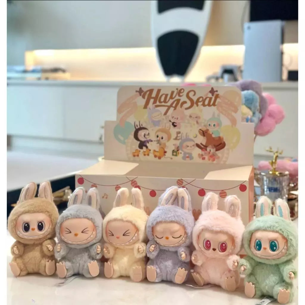 POP MART LABUBU Plush Doll Collectable Keychain with Box 1 Pcs - Limited Sock