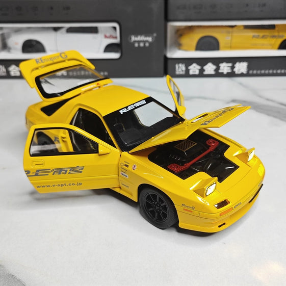 1:24 mazda RX7 diecast alloy model car light and sound