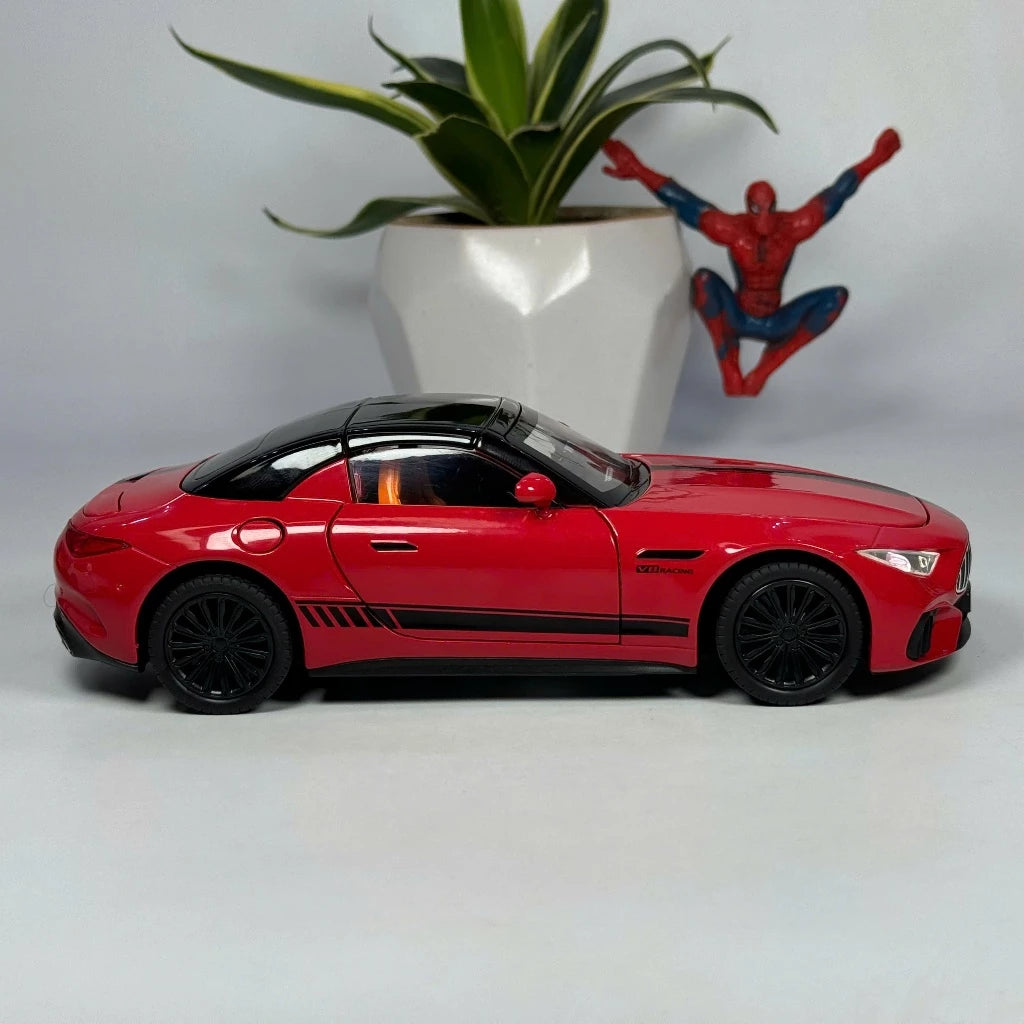 1:24 mercedes SL63 Diecast Alloy model car light and sound