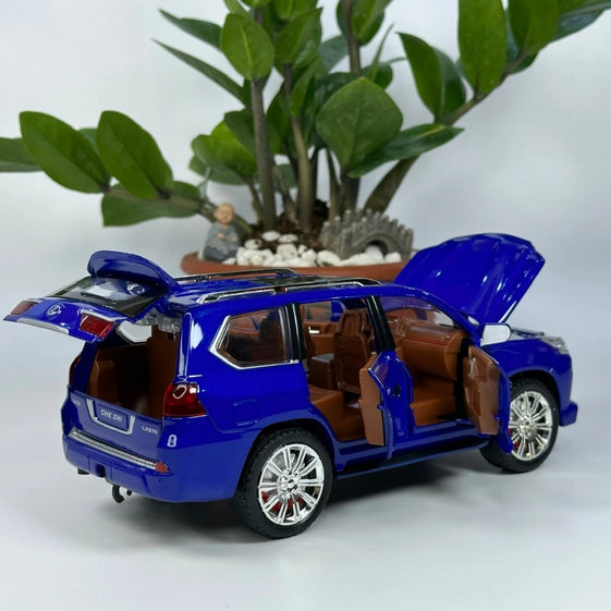 1:24 Diecast Lexus LX570 alloy model car light and sound
