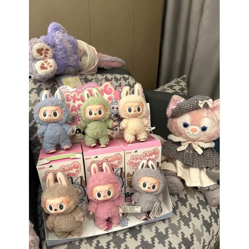 POP MART LABUBU Plush Doll Collectable Keychain with Box 1 Pcs - Limited Sock