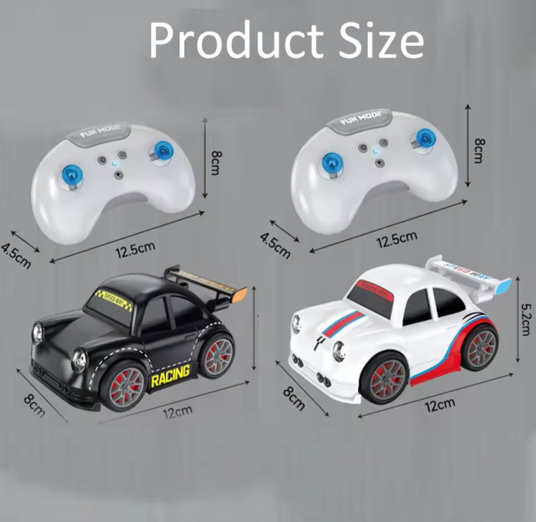 2.4G RC Drift Car Rechargeable Remote Control Stunt Vehicle with Lights & Sounds, Rotating Drift Racing Toy for Kids Indoor Gift