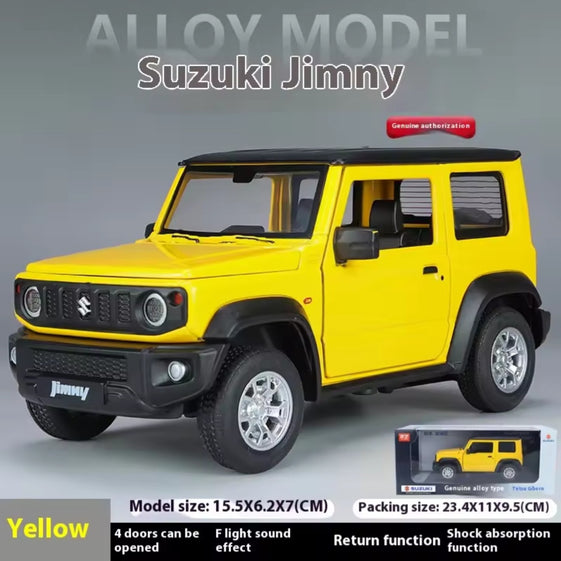 1:24 suzuki Jimny off road SUV Alloy Diecast Model Vehicle Light & sound Display Hobby