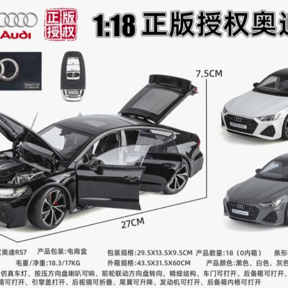 1:18 AUDI RS7 Diecast Metal Model Car - Remote Control